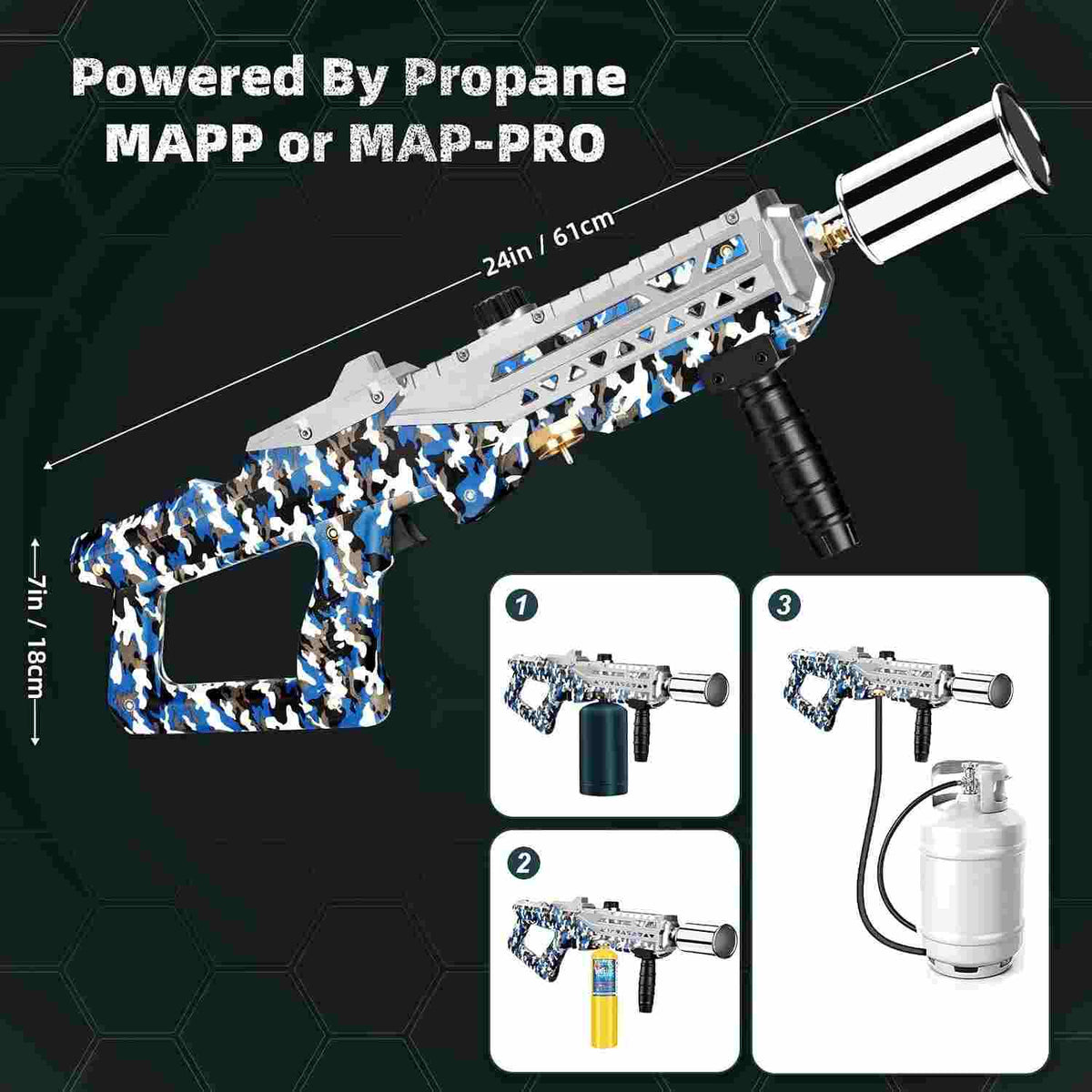 Ultra-Powerful Propane Torch Gun for Weed Burning & Outdoor Cooking