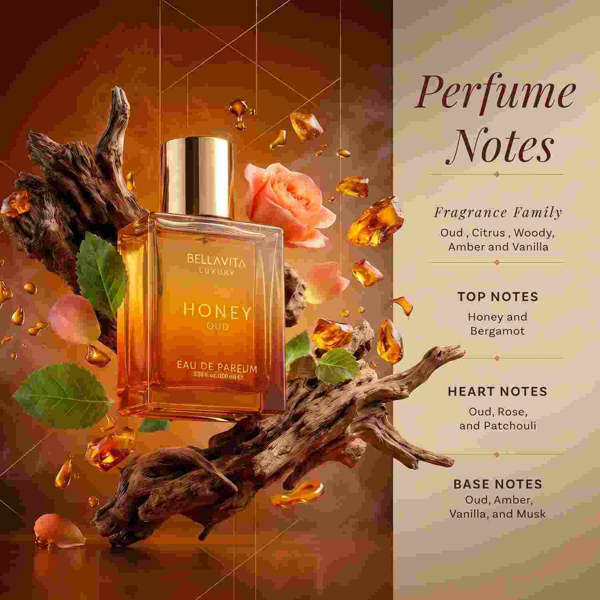 Bella Vita Honey Oud Eau de Parfum — 100ml