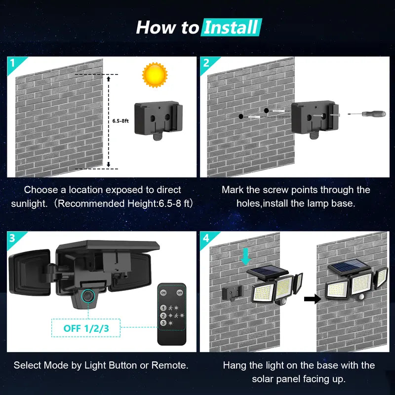 Ultra-Bright Solar Security Motion Lights