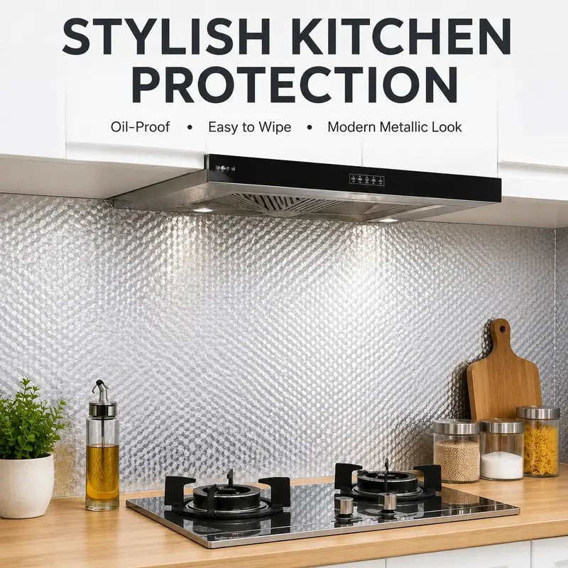 Oil-Proof Heat-Resistant Kitchen Aluminum Foil Sticker | Buy 1 Get 1 Free