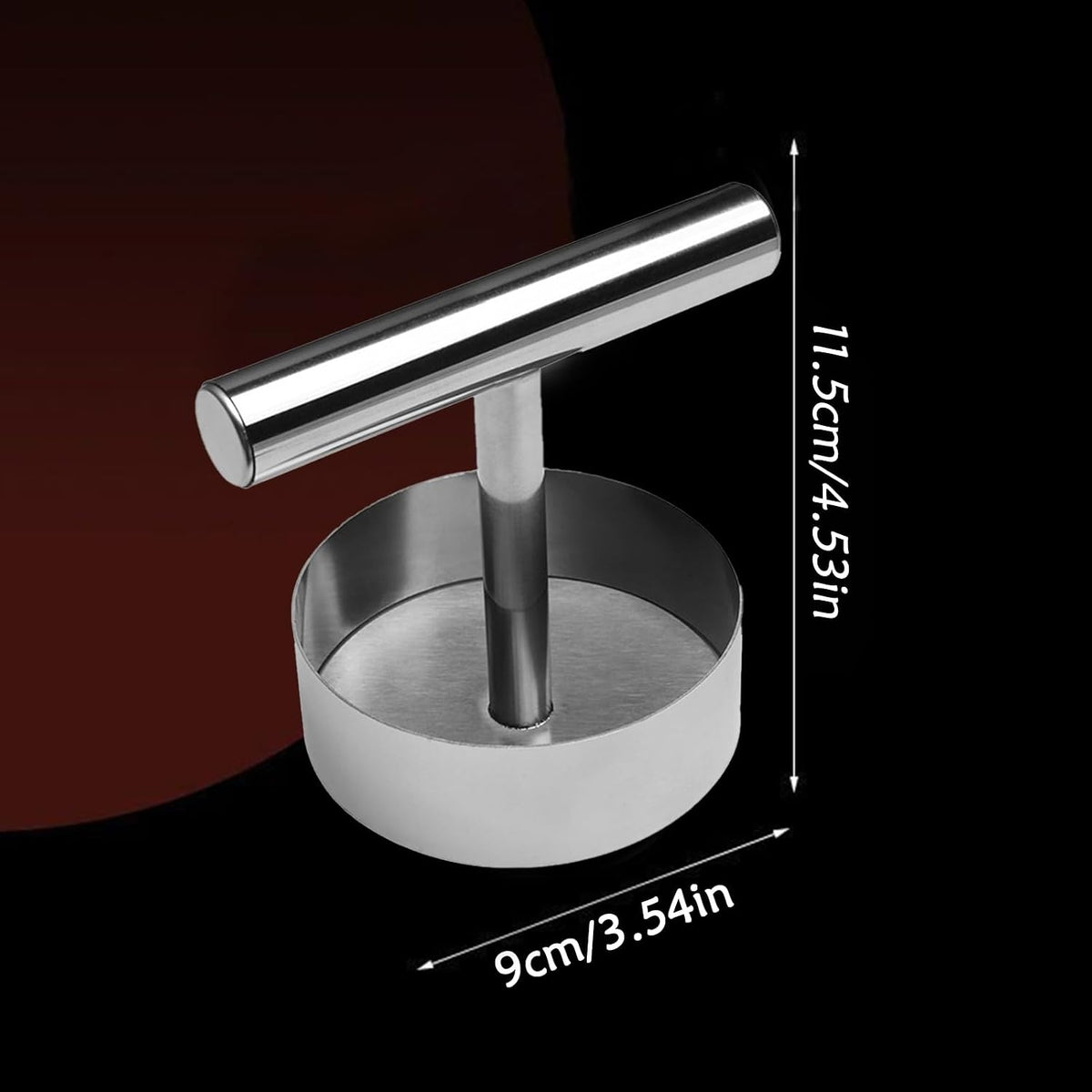 Effortless Stainless Steel Burger Press for Perfect Uniform Patties