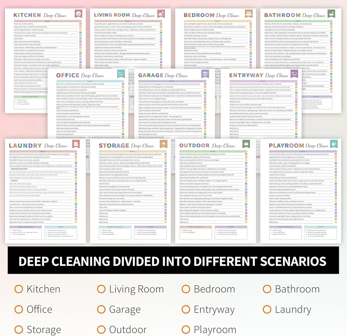ADHD Cleaning Planner for Organized Home Routines