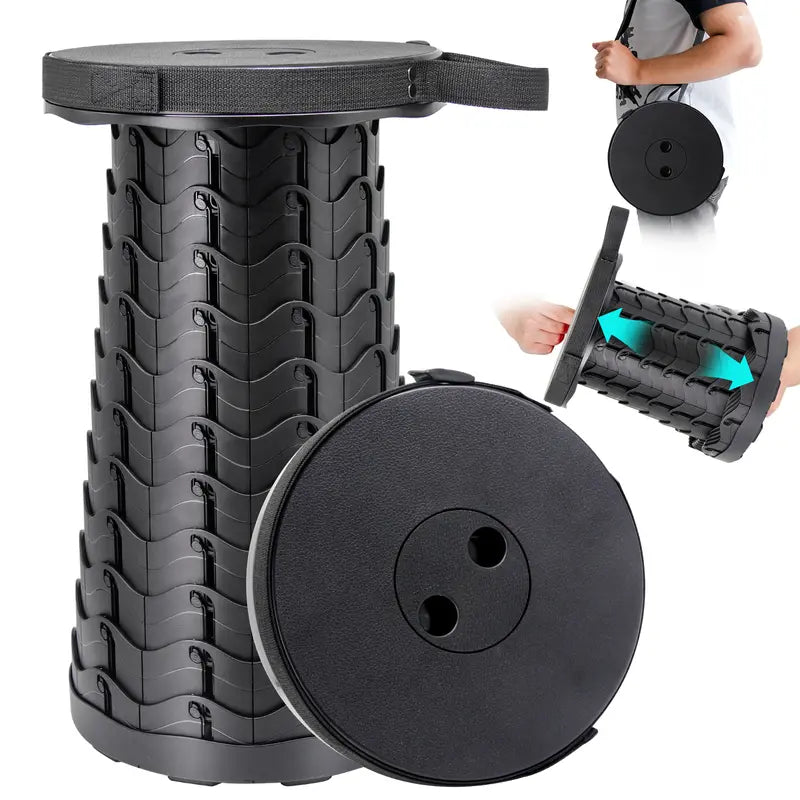 Portable Telescopic Stool — Two-Piece Set