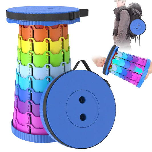 Portable Telescopic Stool — Two-Piece Set