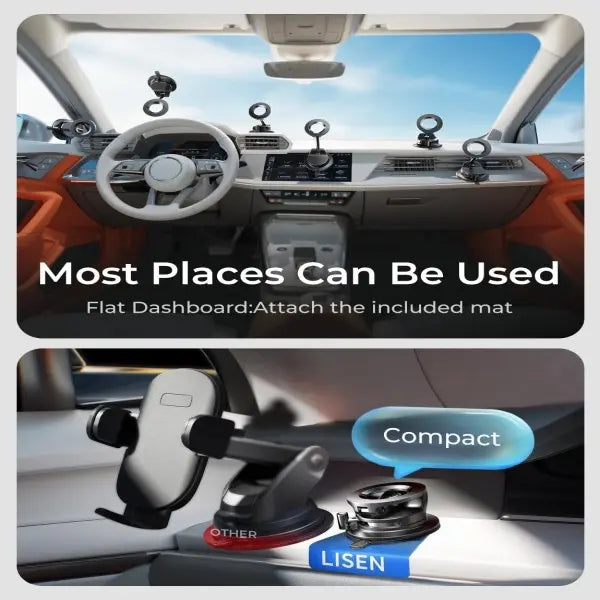 Ultra-Strong Vacuum Suction Magnetic Car Phone Mount