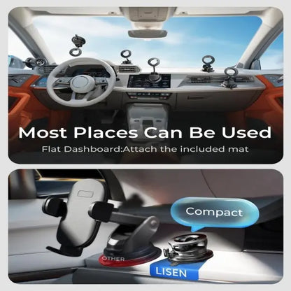 Ultra-Strong Vacuum Suction Magnetic Car Phone Mount