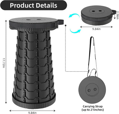Portable Telescopic Stool — Two-Piece Set