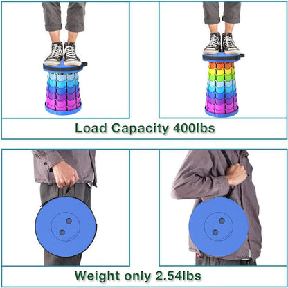 Portable Telescopic Stool — Two-Piece Set